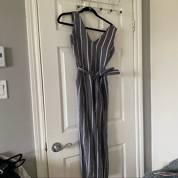 100% linen massimo dutti jumpsuit - Picture 3 of 5